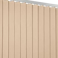 Vertical blinds on a sliding patio door